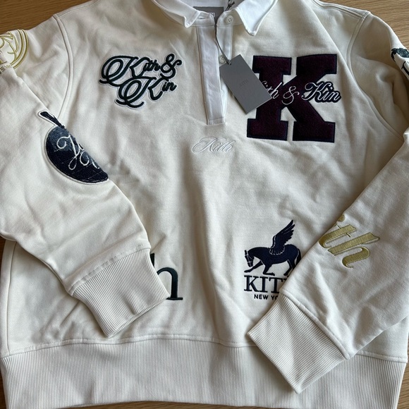 Kith | Tops | Kith Rugby Shirt With Patches Nwt | Poshmark